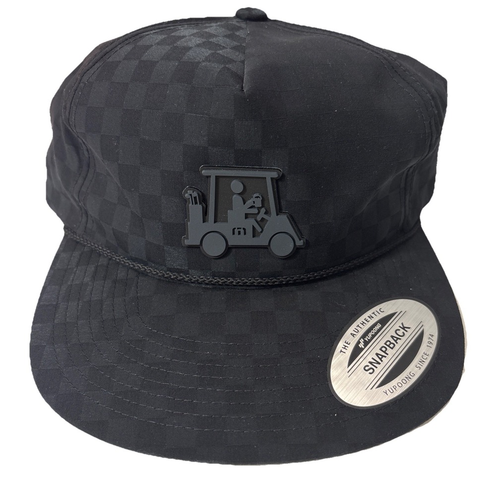 Travis Mathew Time Of Arrival SnapBack Hat New Checkerboard Lightweight‎